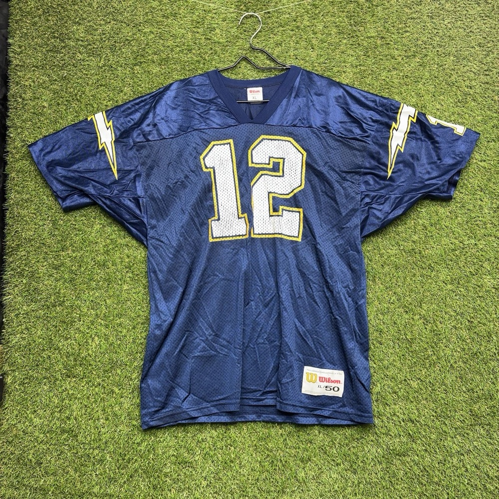 Vintage San Diego Chargers Jersey Mens XL 50 Junior Seau NFL Football Wilson